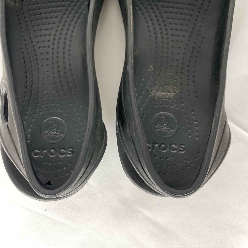 Crocs Thea Ballet Sling Back Flats Black Size 9 - Picture 4 of 9